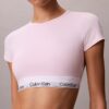 Bralette tipo T-shirt Icon em algodão e Modal com forro leve