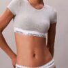 Bralette tipo T-shirt Icon em algodão e Modal com forro leve