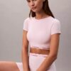 Bralette tipo T-shirt Icon em algodão e Modal com forro leve