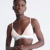 Bralette triangular com forro leve em algodão e Modal Icon