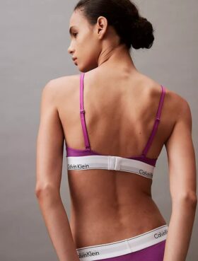 Bralette triangular com forro leve em algodão e Modal Icon