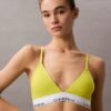 Bralette triangular com forro leve em algodão e Modal Icon