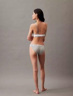 Bralette triangular com forro leve em algodão e Modal Icon