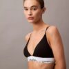 Bralette triangular com forro leve em algodão e Modal Icon