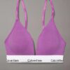 Bralette triangular com forro leve em algodão e Modal Icon
