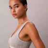 Bralette triangular com forro leve em Cotton Stretch de inspiração tradicional Bralette triangular com forro leve em Cotton Stretch de inspiração tradicional