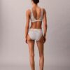 Bralette triangular com forro leve em Cotton Stretch de inspiração tradicional Bralette triangular com forro leve em Cotton Stretch de inspiração tradicional