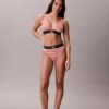 Bralette triangular com forro leve, em microfibra elástica com Monogram gráfico Bralette triangular com forro leve, em microfibra elástica com Monogram gráfico