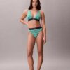 Bralette triangular com forro leve, em microfibra elástica com Monogram gráfico Bralette triangular com forro leve, em microfibra elástica com Monogram gráfico