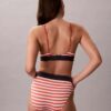 Bralette triangular com forro leve, em microfibra elástica com Monogram gráfico Bralette triangular com forro leve, em microfibra elástica com Monogram gráfico