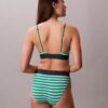 Bralette triangular com forro leve, em microfibra elástica com Monogram gráfico Bralette triangular com forro leve, em microfibra elástica com Monogram gráfico