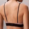 Bralette triangular com forro leve, em microfibra elástica com Monogram gráfico Bralette triangular com forro leve, em microfibra elástica com Monogram gráfico