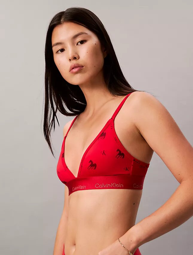 Bralette triangular com forro leve para o Ano Novo Lunar Bralette triangular com forro leve para o Ano Novo Lunar