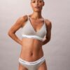 Bralette triangular de maternidade Icon em algodão e Modal, com forro leve
