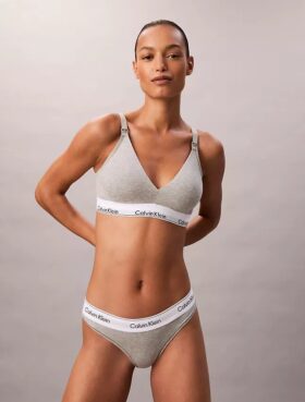 Bralette triangular de maternidade Icon em algodão e Modal, com forro leve