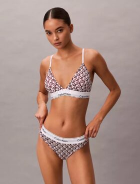 Bralette triangular Icon em algodão e Modal com forro leve