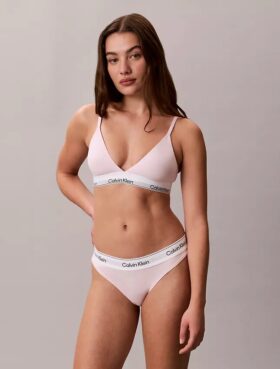 Bralette triangular Icon em algodão e Modal com forro leve