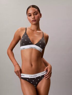 Bralette triangular Icon em algodão e Modal com forro leve