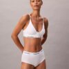 Bralette triangular Icon em algodão e Modal, com forro leve, para pós-cirurgia