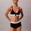 Bralette triangular Icon em algodão e Modal, com forro leve, para pós-cirurgia