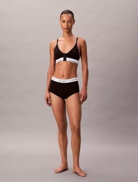 Bralette triangular Icon em algodão e Modal, com forro leve, para pós-cirurgia