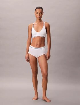 Bralette triangular Icon em algodão e Modal, com forro leve, para pós-cirurgia