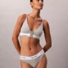 Bralette triangular Icon em algodão e Modal, com forro leve, para pós-cirurgia