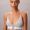 Bralette triangular Icon em algodão e Modal, com forro leve, para pós-cirurgia