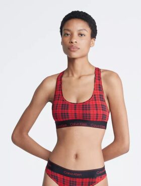 Bralette Unlined Icon Cotton Modal Holiday