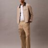 Calças cargo de corte reto em algodão Cotton Stretch Calças cargo de corte reto em algodão Cotton Stretch