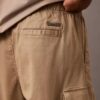 Calças cargo de corte reto em algodão Cotton Stretch Calças cargo de corte reto em algodão Cotton Stretch