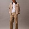 Calças cargo de corte reto em algodão Cotton Stretch Calças cargo de corte reto em algodão Cotton Stretch