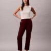 Calças chino de corte reto em algodão Cotton Stretch