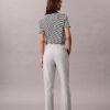 Calças chino de corte reto em algodão Cotton Stretch