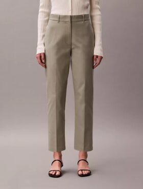 Calças chino de corte reto em algodão Cotton Stretch