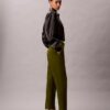 Calças chino de corte reto em algodão Cotton Stretch