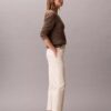 Calças chino de corte reto em algodão Cotton Stretch Calças chino de corte reto em algodão Cotton Stretch