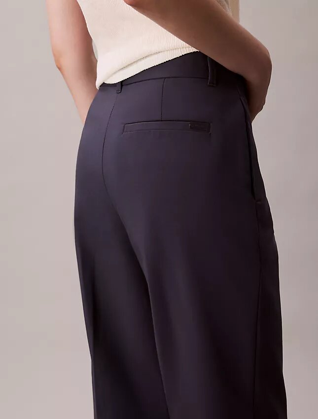 Calças chino de corte reto em algodão Cotton Stretch Calças chino de corte reto em algodão Cotton Stretch