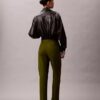 Calças chino de corte reto em algodão Cotton Stretch