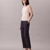 Calças chino de corte reto em algodão Cotton Stretch Calças chino de corte reto em algodão Cotton Stretch