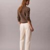 Calças chino de corte reto em algodão Cotton Stretch Calças chino de corte reto em algodão Cotton Stretch