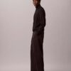 Calças Chino largas em sarja Cotton Stretch de algodão Calças Chino largas em sarja Cotton Stretch de algodão