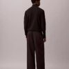 Calças Chino largas em sarja Cotton Stretch de algodão Calças Chino largas em sarja Cotton Stretch de algodão