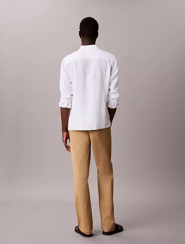 Calças chino retas em algodão Cotton Stretch 90s Straight Calças chino retas em algodão Cotton Stretch 90s Straight
