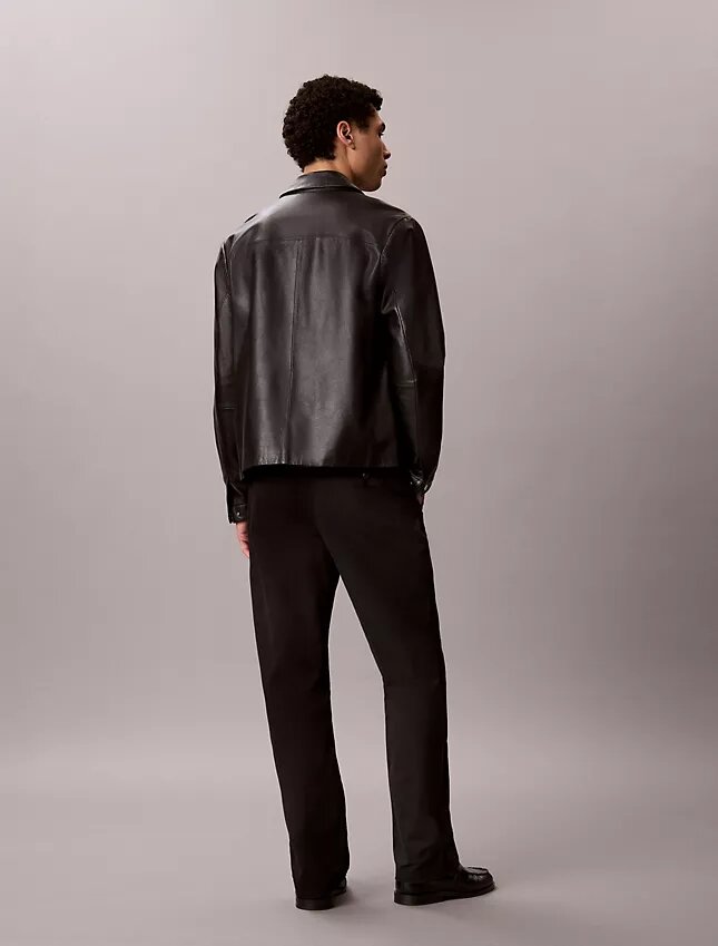Calças chino retas em algodão Cotton Stretch 90s Straight Calças chino retas em algodão Cotton Stretch 90s Straight