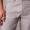 Calças de 5 bolsos com corte reto elástico padrão Calças de 5 bolsos com corte reto elástico padrão
