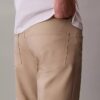 Calças de 5 bolsos com corte reto elástico padrão Calças de 5 bolsos com corte reto elástico padrão
