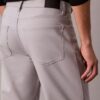 Calças de 5 bolsos com corte reto elástico padrão Calças de 5 bolsos com corte reto elástico padrão