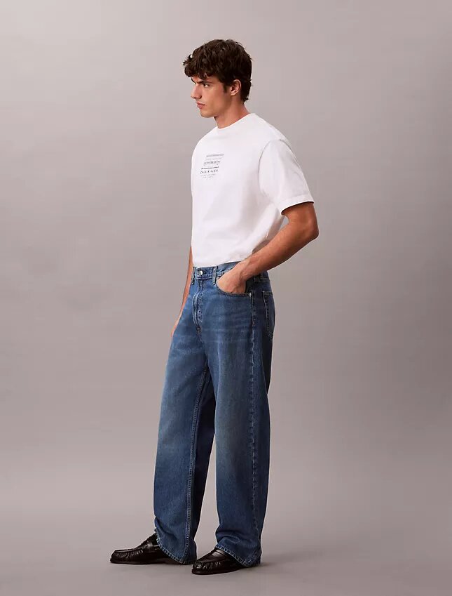 Calças de Jeans largas Calças de Jeans largas