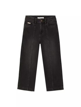 Calças de Jeans largas com costuras para meninas